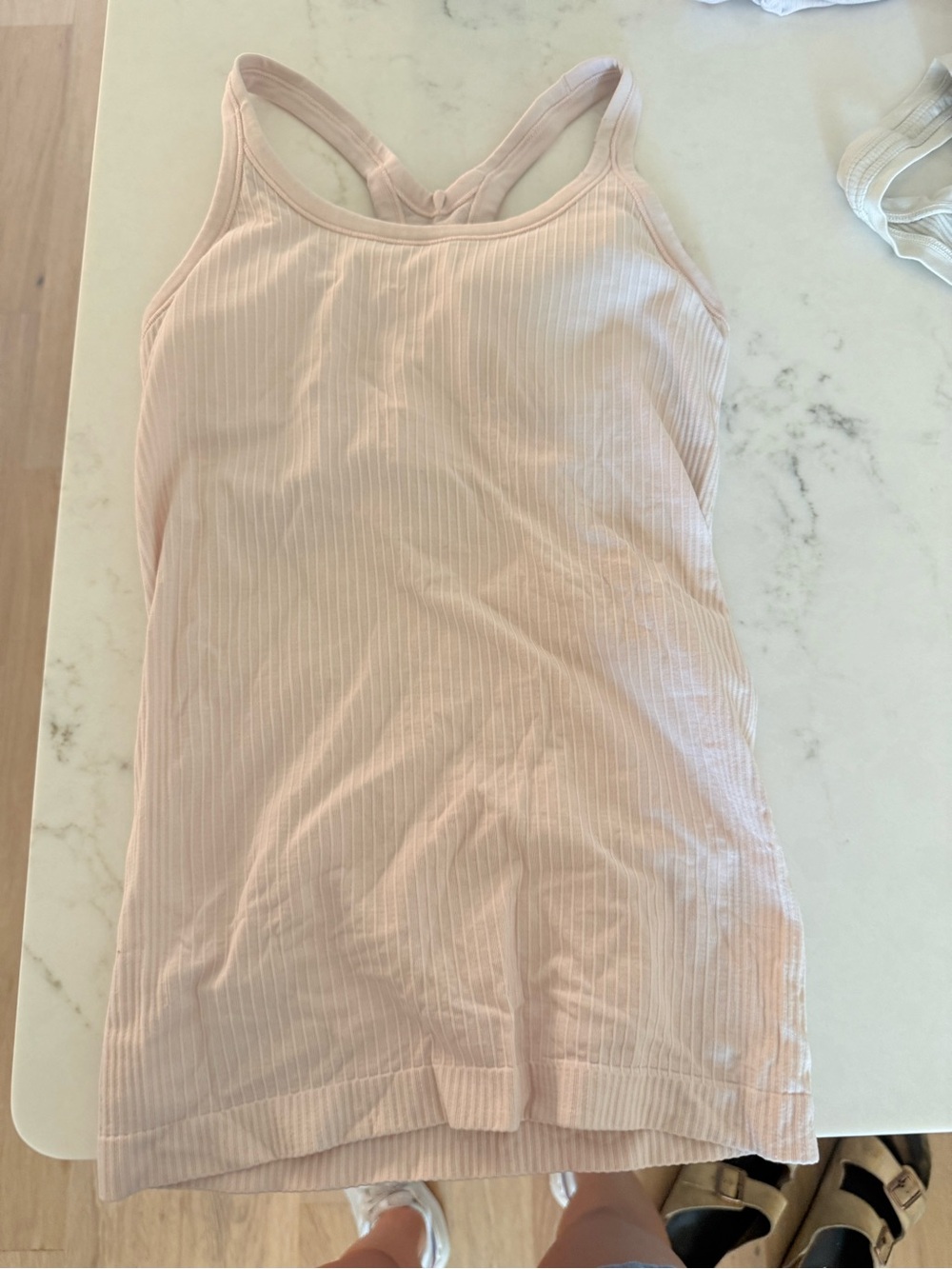 lululemon athletica Light Pink ebb to street tank